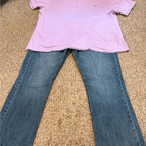 Ralph Lauren Men Polo Shirt Big & Tall 2XB + Gap Jeans 40x30 Like New Used